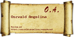 Oszvald Angelina névjegykártya